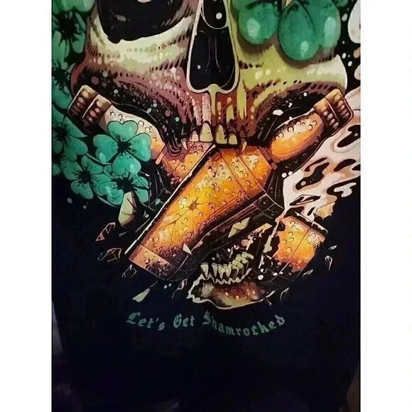 Sullen Men's Get Shamrocked Standard Black Short Sleeve Shirt Sz S CR6 Excellent - Picture 3 of 7